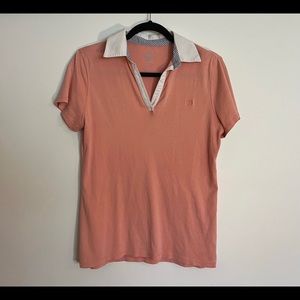 IZOD, polo top, coral. Vintage!